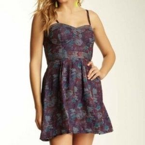 FREE PEOPLE FOILED FLORAL TANK DRESS